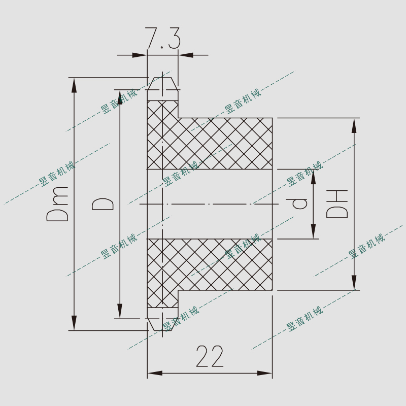 P40小型直输链配套链轮